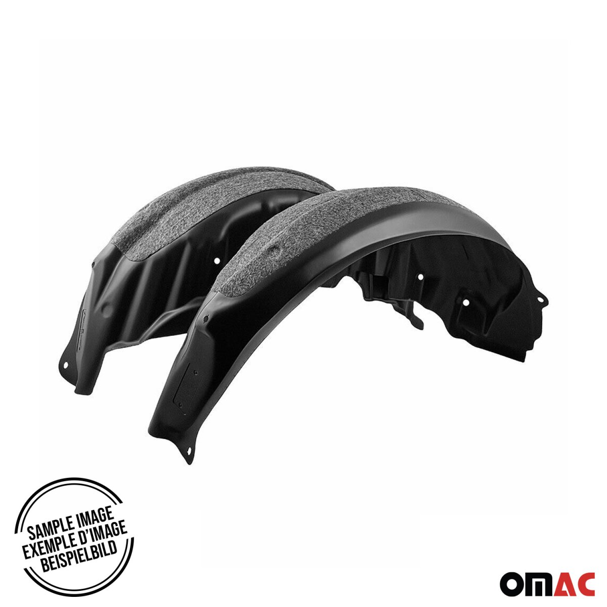 Jeep Wrangler Wheel Arch Liner - Front Left Right - Omac - Black - 2018-2025